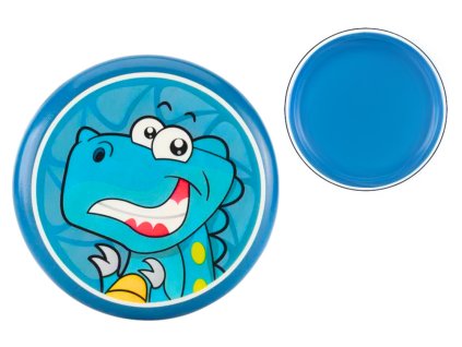 Létající Disk s Dinosauřím Motivem Modrý 20 cm