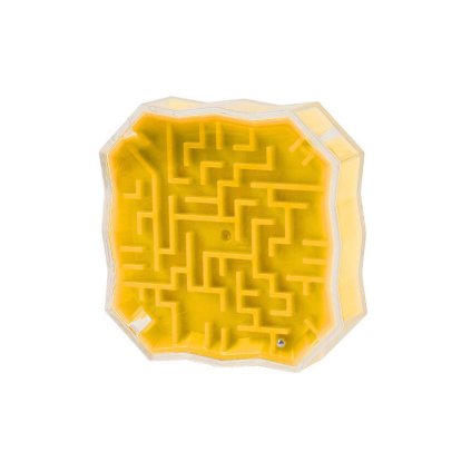 Logická hra Bludiště s kuličkou Žlutá