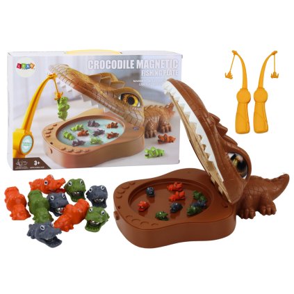 Magnetická Hra Lov Krokodýlů Hnědý Krokodýl