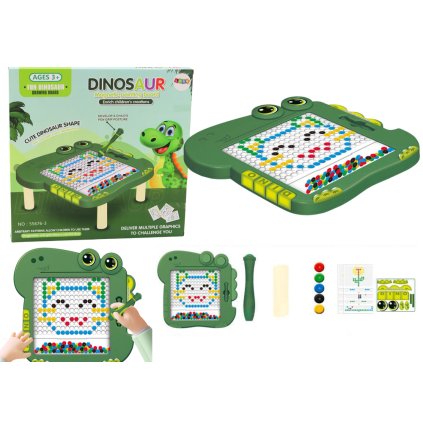 Magnetická Vzdělávací Tabule Dinosaurus Pad Skládačka Zelená