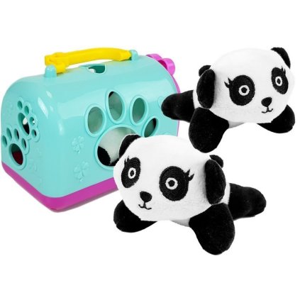 Malá Panda s Přepravkou Plyšová Hračka