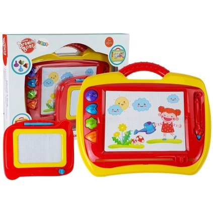 Mazací Tabule Sada 2 Ks Červeno-Žlutá