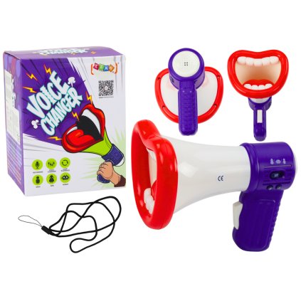 Megafon Měnič Hlasu Nahrávání Tři Režimy Hlasu Ústa