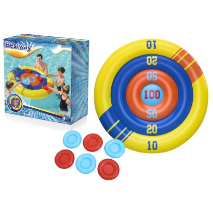 Nafukovací Bazénová Hra Zručnostní Terč, Frisbee 140 cm Bestway 52566