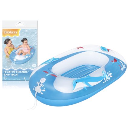 Nafukovací Loďka Modrý Delfín 102 x 69 cm Bestway 34037
