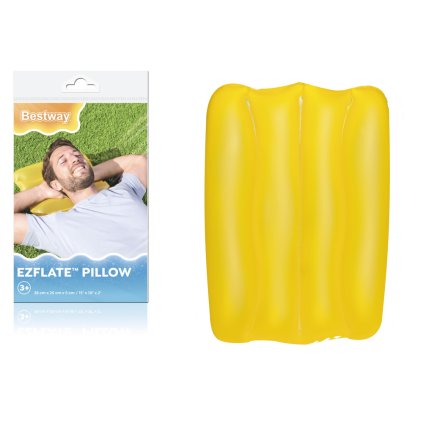 Nafukovací Polštář 38 x 25 cm Žlutý Bestway 52127