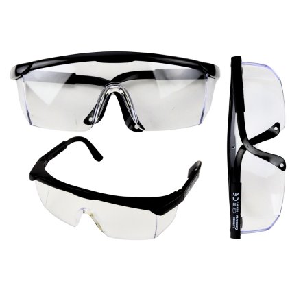Nastavitelné Ochranné Brýle s Černým Rámem