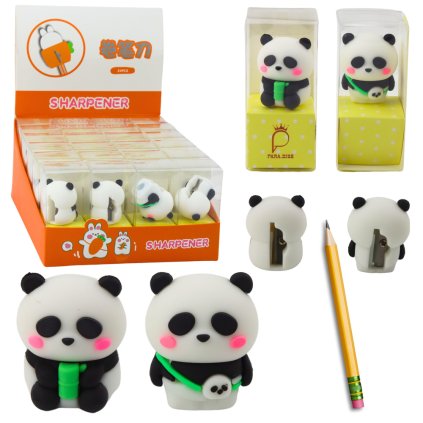 Ořezávátko na Tenké Tužky a Pastelky Školní Kancelářské Panda