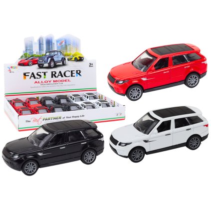 Osobní Automobil 1:36 Kovový Pohon Černý Bílý Červený