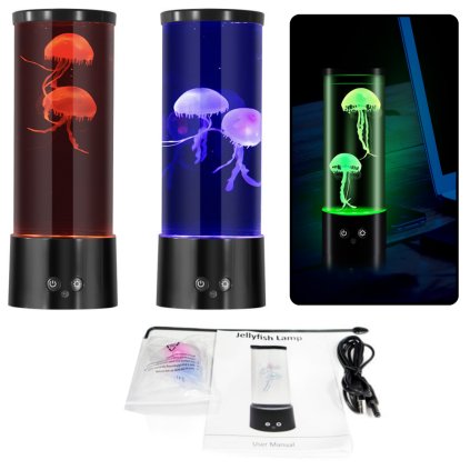 Ozdobná LED Lampa s Medúzami na Baterie a USB Kabel