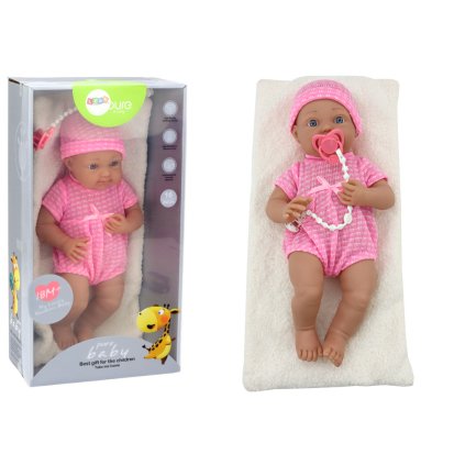 Panenka Miminko v Růžovém Oblečku Čepička Dudlík Peřinka