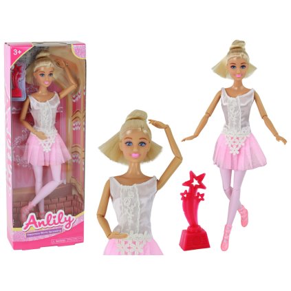 Panenka Pro Děti Anlily Baletka Tanečnice Statuetka Drdol Růžové Šaty