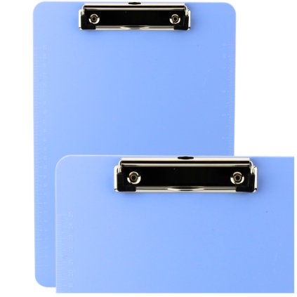 Plastová Psací Podložka s Klipem a Měřítkem A4 Modrá