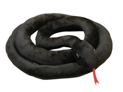 Plyšová Hračka Had Černý 200 cm