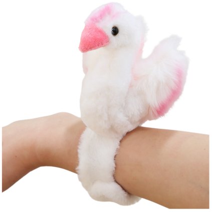 Plyšová Hračka Labuť Náramek Bílý