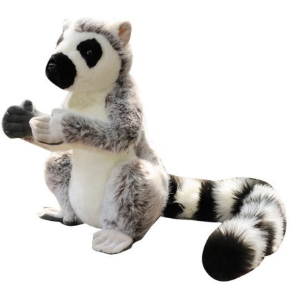 Plyšová Hračka Lemur Šedý Měkký 28cm