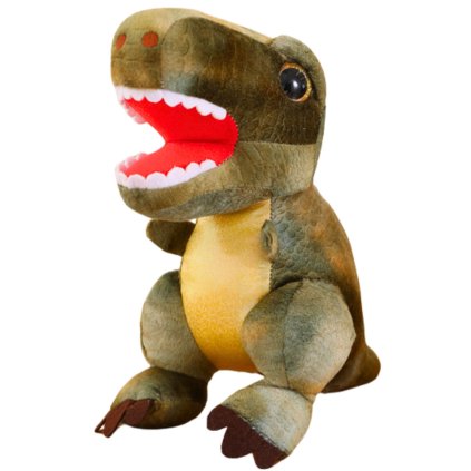 Plyšová Hračka Mazlíček Dino Z Texturou Kůže Zelená 32cm
