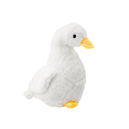 Plyšová Husa Bílá Hračka Mazlivý Polštář Kachna 40 cm