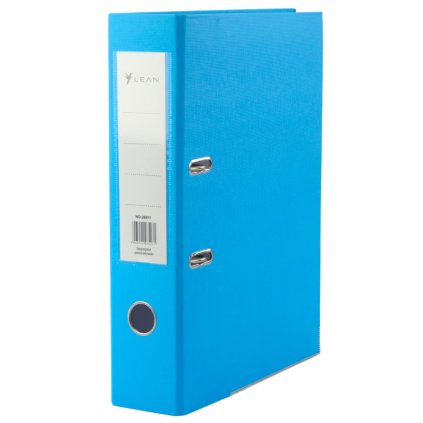 Pořadač na dokumenty A4/80 mm s kovovým pákovým mechanismem Modrý