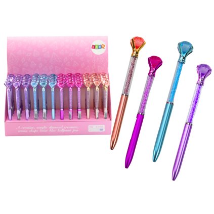 Propiska S Diamantem Diamantíky Modrá Náplň 0,7mm Mix