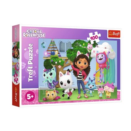 Puzzle - 100 - Gabiiny Kočičí Domeček - Univerzální Gabbys Dollhouse 16464