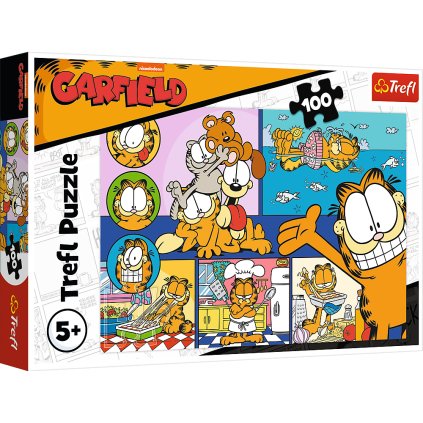 Puzzle - 100 - Líný Garfield Trefl 16521