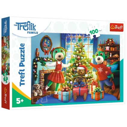 Puzzle - 100 - VÁNOCE Zimní Treflíci - Trefl 16459