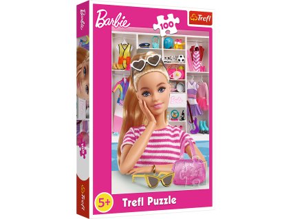 Puzzle - 100 dílků - Poznej Barbie - Mattel, BarbieTrefl 16458