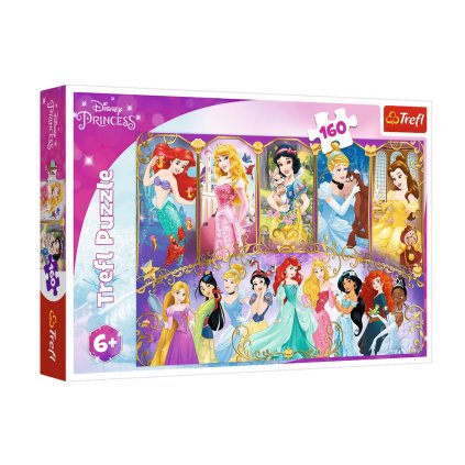 Puzzle - 160 - Portréty Princezen - Disney Princezny Trefl 15407