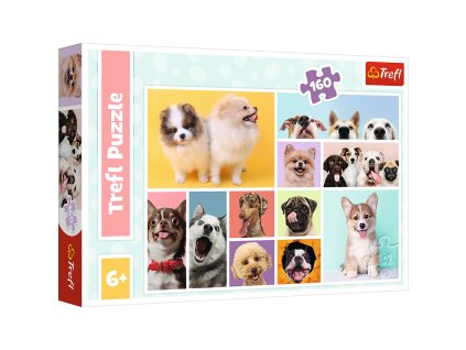 Puzzle - 160 dílků - Psí přátelství - Trefl 15412