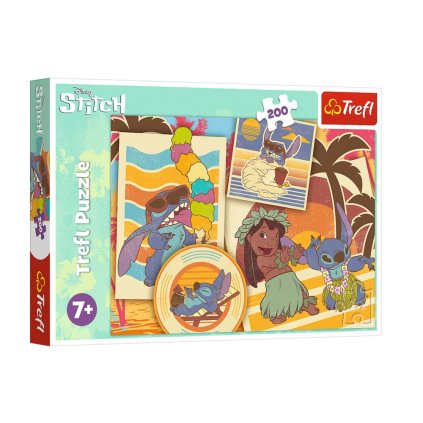 Puzzle - 200 - Hudební svět Lilo a Stitch - Disney Lilo a Stitch Trefl 13304