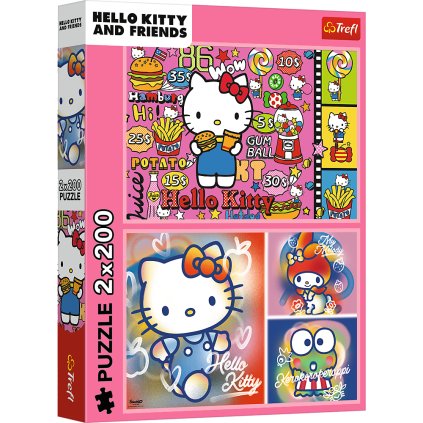 Puzzle - 2x200 - Hello Kitty a přátelé - Hello Kitty 13336