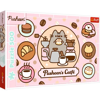 Puzzle - 500 - Pusheen v kavárně Trefl 37528