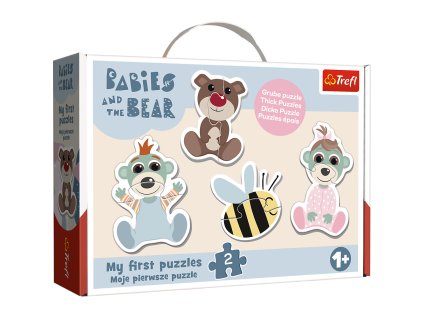 Puzzle - Baby Classic - Přátelští Broučci - Broučci a Medvídek Trefl 36139
