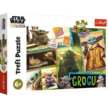 Puzzle - Grogu Star Wars, 160 dílků, Trefl 15411