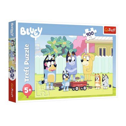 Puzzle 100 dílků - Veselý svět Bluey Trefl 16471