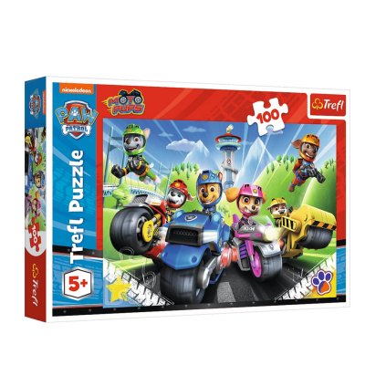 Puzzle 100 dílků Psí Patrola Na Motorkách Trefl 16430