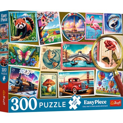 Puzzle 300 EasyPiece - Poštovní známky Trefl 23100
