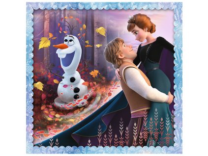 Puzzle 3v1 Ledové království Kouzelný příběh Trefl 34853