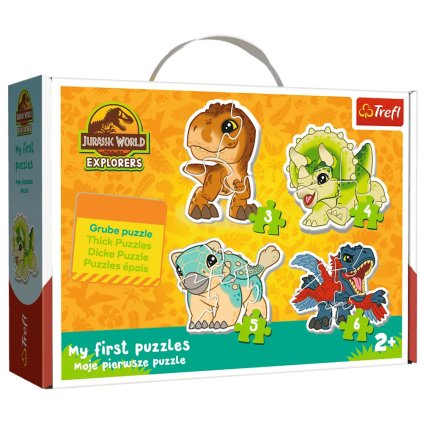 Puzzle Baby Klasik - Roztomilí dinosauři - Jurský svět Trefl 36138