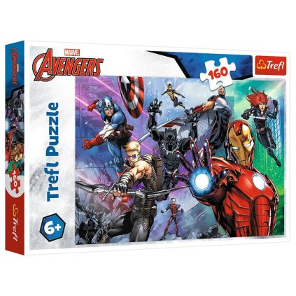 Puzzle Marvel 160 dílků Vždy připraveni hrdinové Trefl 15424
