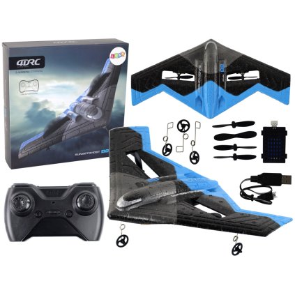 R/C Letadlo 4D-G4 Světla Modro-černé