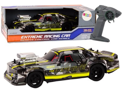 RC Auto na Dálkové Ovládání 1:16 Gumová Kola Drift Černé