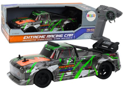 RC Auto na Dálkové Ovládání 1:16 Gumová Kola Drift Šedo-Zelené