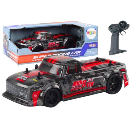 RC Pick-Up Auto 1:18 s Gumovými Koly Červené