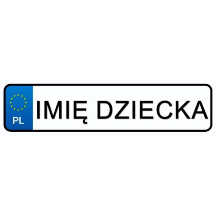Registrační Tabulka Samolepka Jméno Vašeho Dítěte