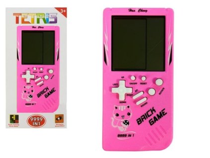 Růžová Elektronická Hra Tetris Brick Game
