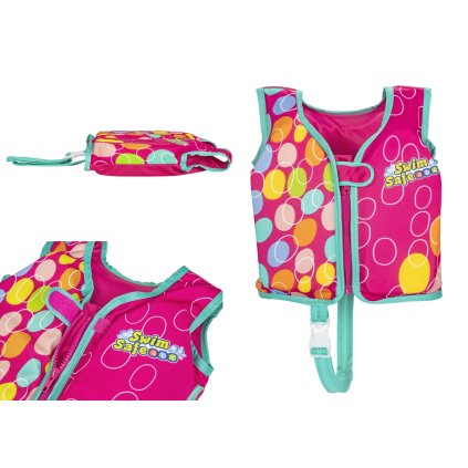 Růžová Plavecká Vesta pro Děti 51 cm Bestway 32176