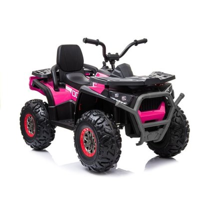 Růžový lakovaný akumulátorový čtyřkolka XMX607