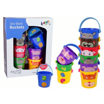 Sada Barevná Kýblíčka se Zvířátky Pyramida